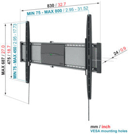 Vogels EFW 8305 LCD LED Plasma wandsteun SuperFlat L