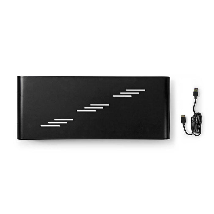 Ergonomische Multifunctionele Standaard | USB 3.0 Hub | 4-Poorts | Zwart