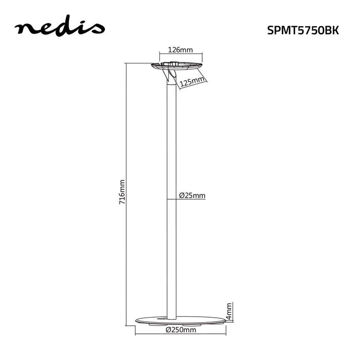 Vloerstandaard voor Speakers | Sonos® One / Sonos® Play:1 | Max. 3 kg | Vast