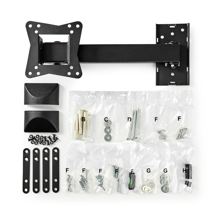 Full Motion TV Wall Mount | 10 - 32" | Max. 30 kg | 2 Scharnierpunten