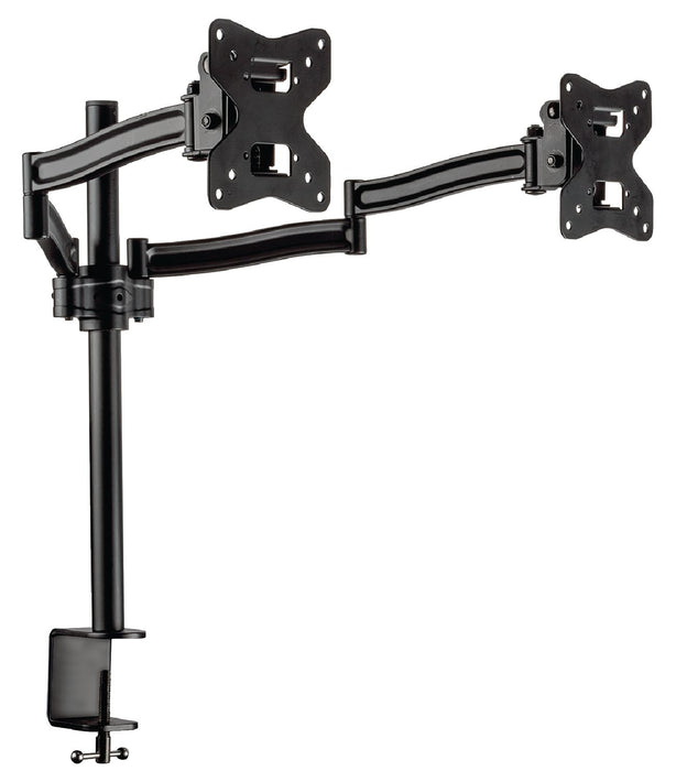 Monitorbeugel voor schermen tot maximaal 27 inch (2 schermen)