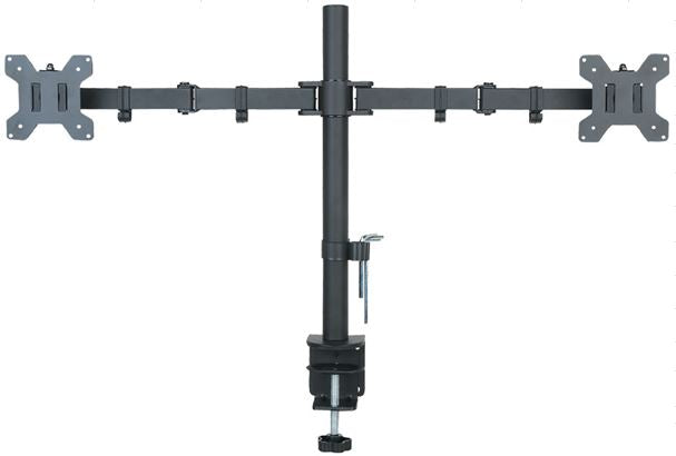 Monitorbeugel voor bureau 13 tot 27 inch voor twee schermen
