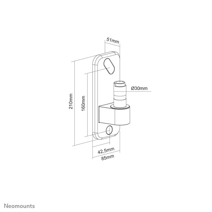 Neomounts AWL75-450WH muuradapter voor DS70-450WH1 en DS75-450WH2 - Wit