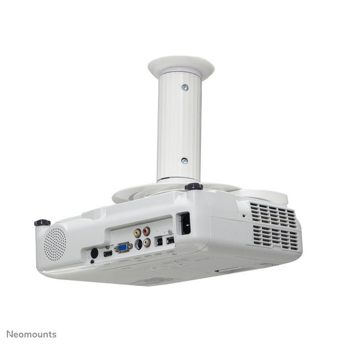 Neomounts Beamer-C80 wit is een universele plafondsteun voor Beamers en projectoren.