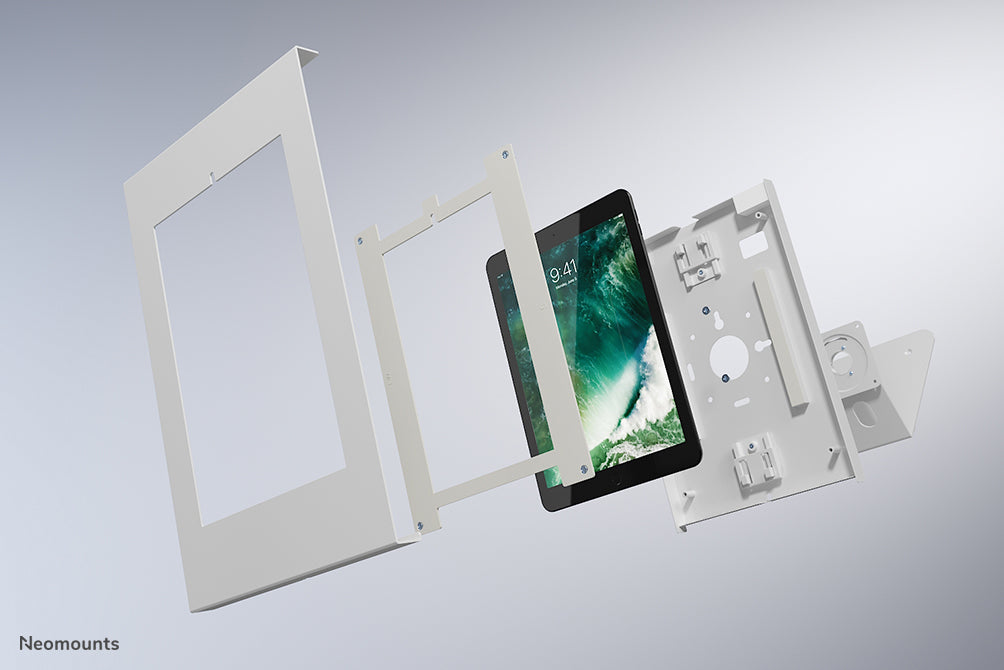 Neomounts DS15-630WH1 roteerbare tafelblad/wand tablethouder voor 9,7-11 inch tablets - Wit