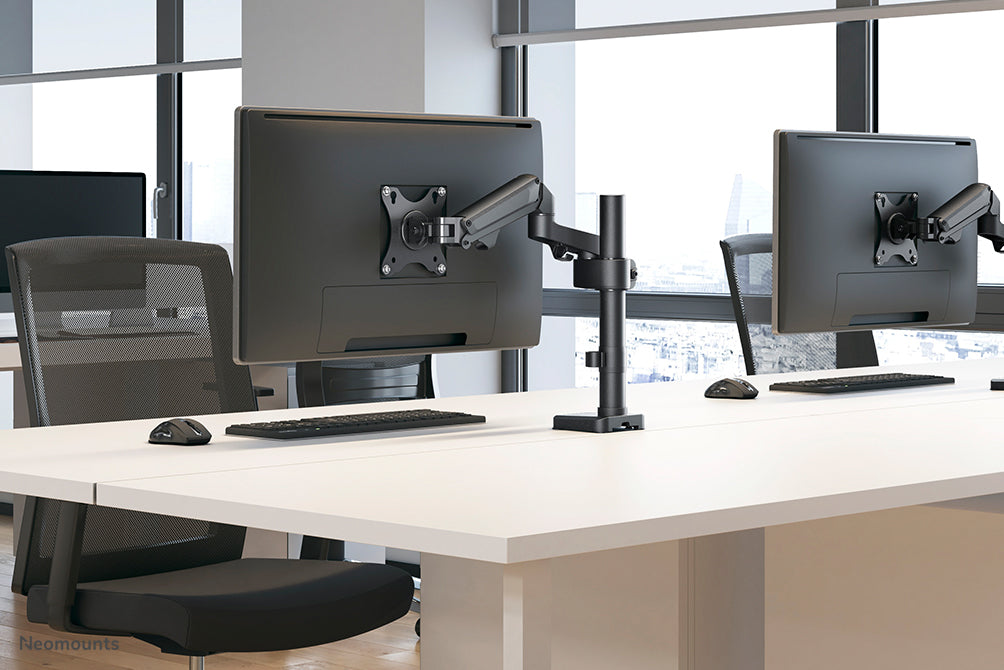 Neomounts DS70-750BL1 full motion monitor bureausteun voor 17-27 inch schermen - Zwart