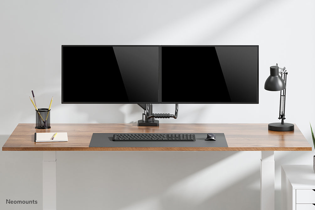 Neomounts DS75-450BL2 full motion monitor bureausteun voor 17-32 inch schermen - Zwart