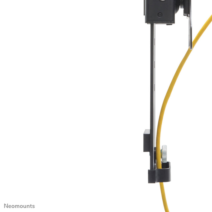 Neomounts FPMA-CH100 zwart is een bureausteun die over een scheidingswand gehangen worden voor flat screens t/m 30 inch.