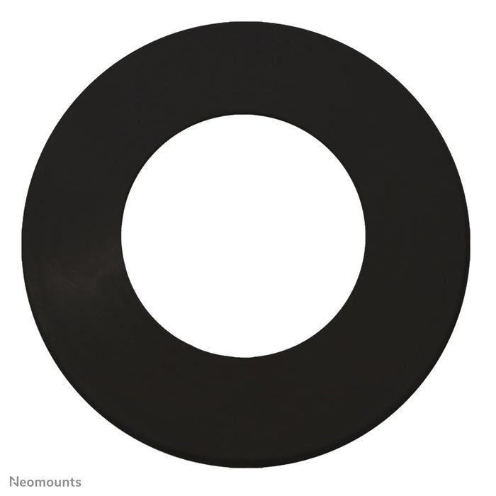 Neomounts FPMA-CRB5HM is een zwarte afdekrozet voor de flatscreen plafondsteunen Neomounts FPMA-C100 & C100 zilver.