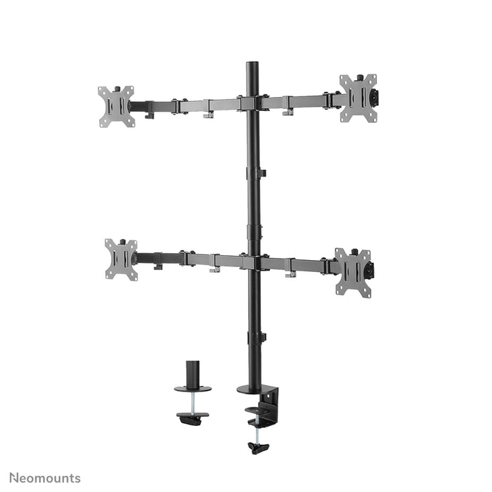 Neomounts FPMA-D550D4 zwart full motion bureausteun voor 13-32 inch schermen - Zwart