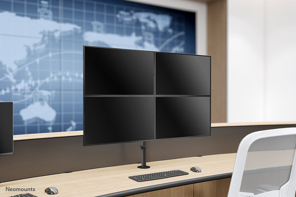 Neomounts FPMA-D550D4 zwart full motion bureausteun voor 13-32 inch schermen - Zwart