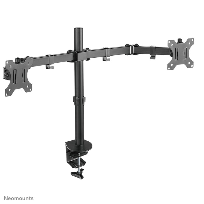 Neomounts FPMA-D550D zwart is een bureausteun voor 2 flat screens t/m 32 inch - Zwart