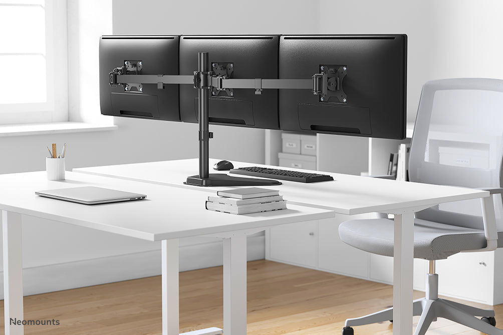 Neomounts FPMA-D550DD3 zwart full motion bureau stand voor 13-27 inch schermen - Zwart