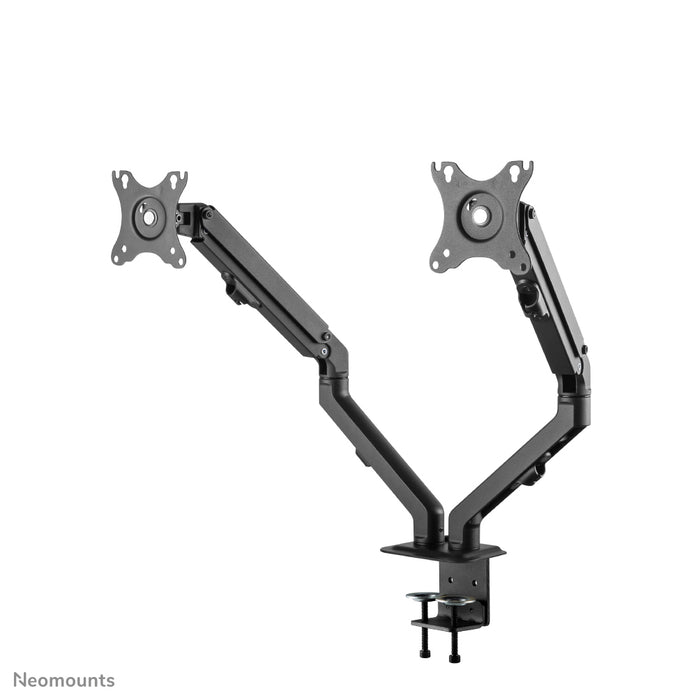 Neomounts FPMA-D650D zwart is een full motion bureausteun voor schermen t/m 27 (69 cm).