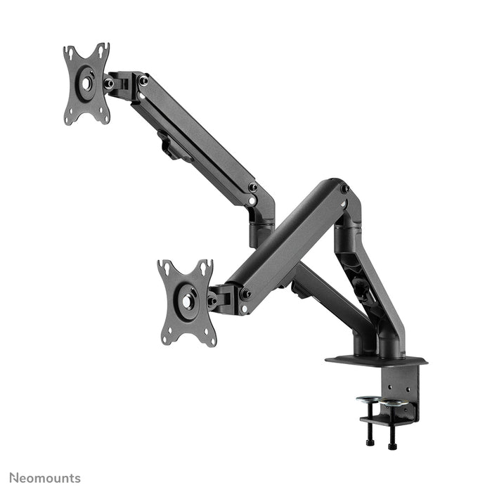 Neomounts FPMA-D650D zwart is een full motion bureausteun voor schermen t/m 27 (69 cm).