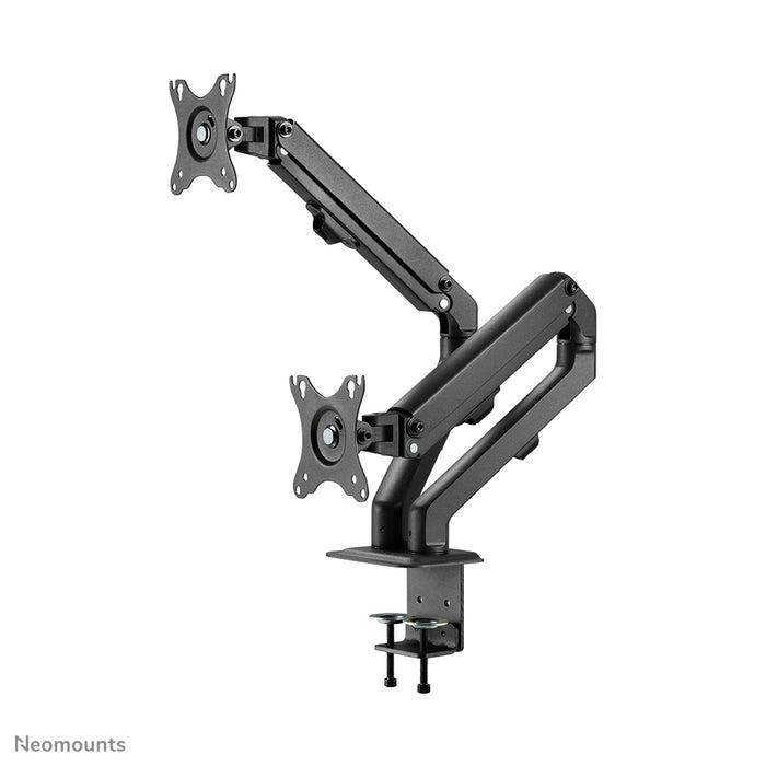 Neomounts FPMA-D650D zwart is een full motion bureausteun voor schermen t/m 27 (69 cm).