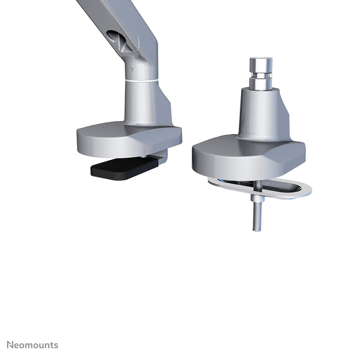 Neomounts FPMA-D750 zilver is een bureausteun met gasveer voor flat screens t/m 32 inch (81 cm).