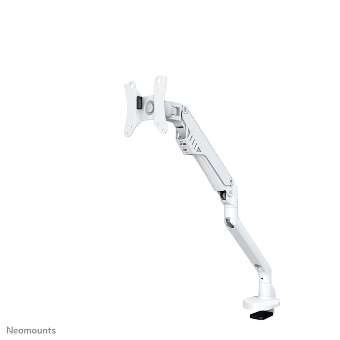 Neomounts FPMA-D750 wit is een bureausteun met gasveer voor flat screens t/m 32 inch (81 cm).