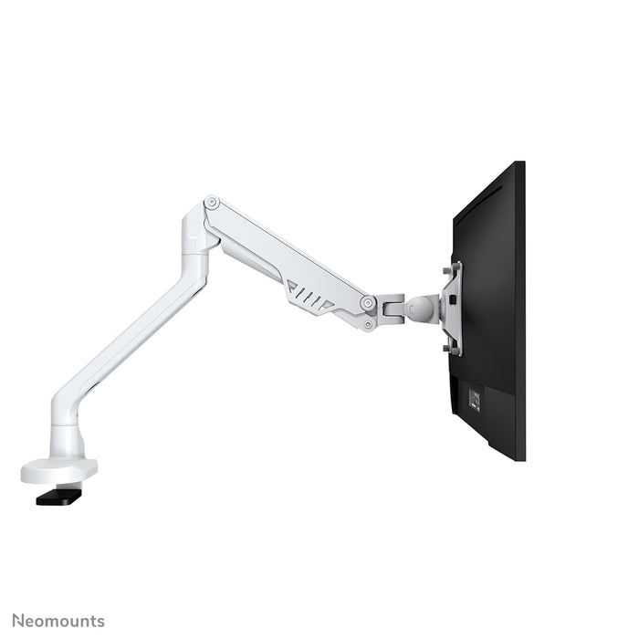 Neomounts FPMA-D750 wit is een bureausteun met gasveer voor flat screens t/m 32 inch (81 cm).