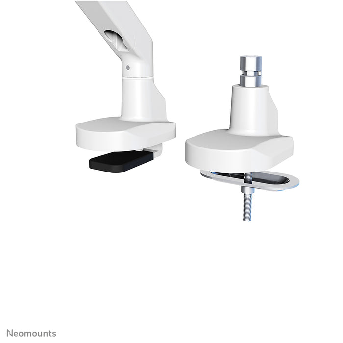 Neomounts FPMA-D750 wit is een bureausteun met gasveer voor flat screens t/m 32 inch (81 cm).