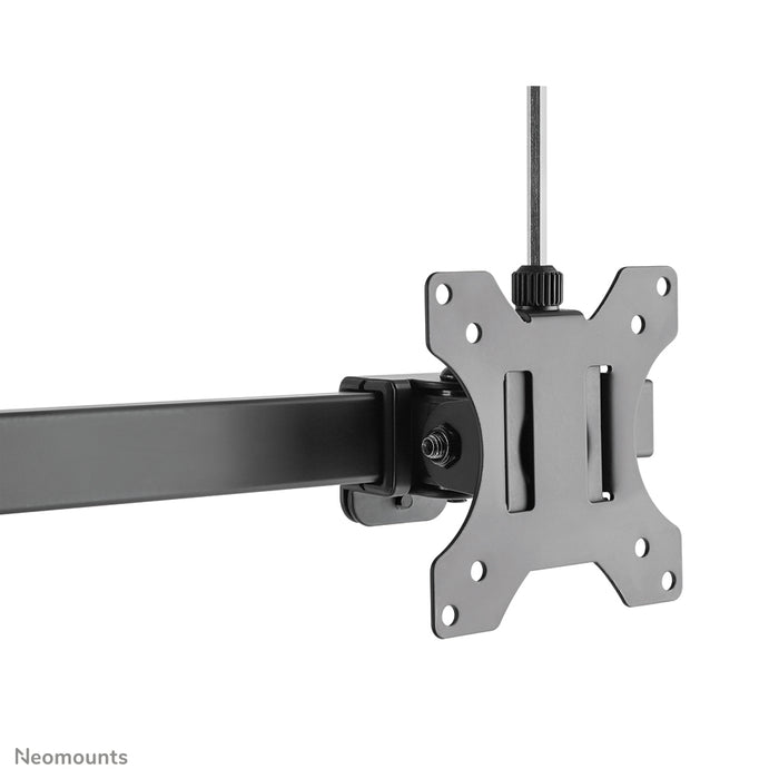 Neomounts FPMA-D865D zwart is een bureausteun voor twee flat screens t/m 27 inch (69 cm).