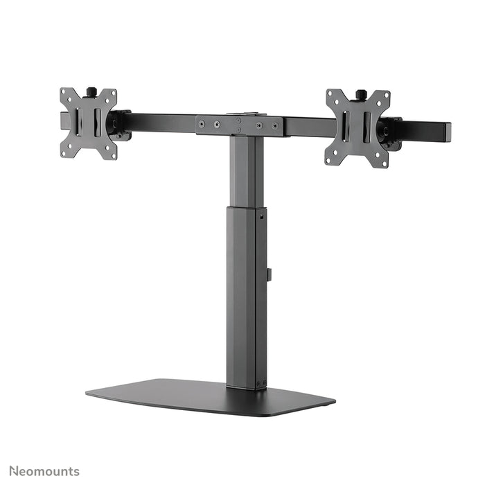Neomounts FPMA-D865D zwart is een bureausteun voor twee flat screens t/m 27 inch (69 cm).