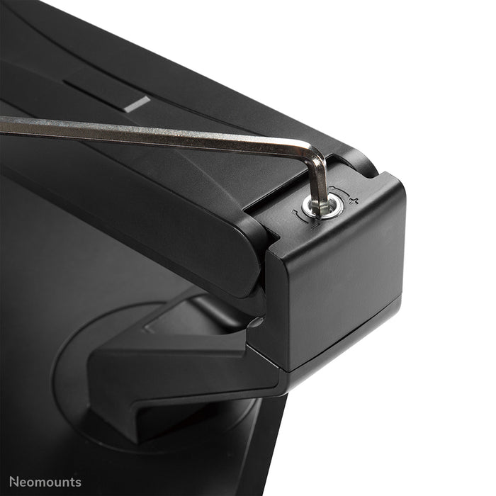 Neomounts FPMA-D885 zwart is een bureausteun voor flat screens t/m 32 inch (81 cm)