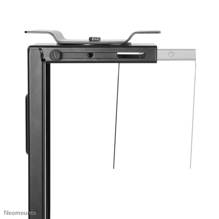 Neomounts NM-CPU100 zwart is een steun waarmee u een PC of thin client aan het bureau bevestigt.