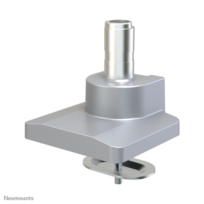 Neomounts NM-D775DX zilver is een gasgeveerde bureausteun met crossbar en hendel voor flat screens t/m 32 inch (81 cm).