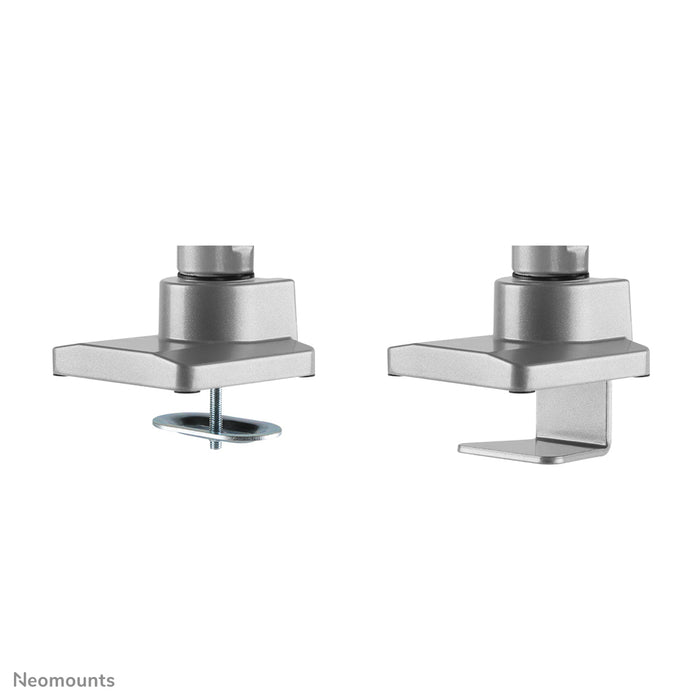 Neomounts NM-D775 zilver is een gasgeveerde bureausteun voor flat screens t/m 32 inch (81 cm) - Zilver