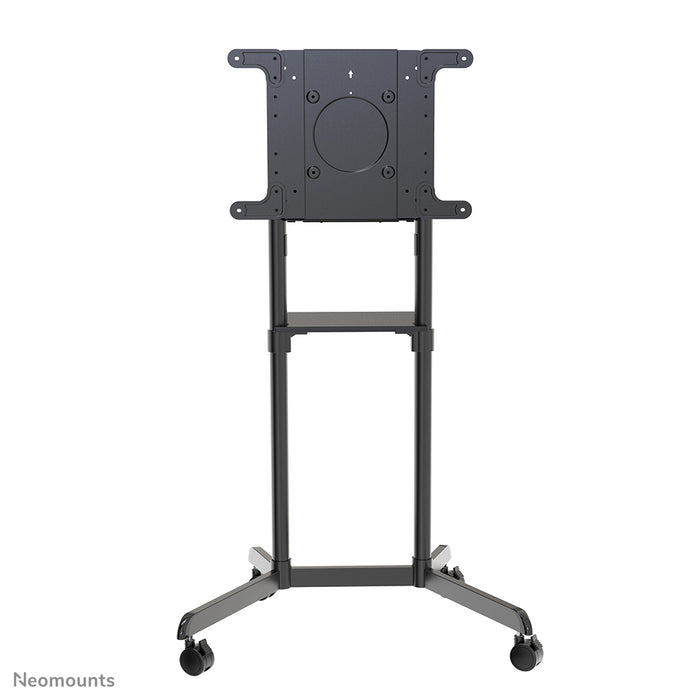 Neomounts NS-M1250 zwart is een verrijdbaar meubel voor flat screens t/m 70 inch (178 cm). Incl. laptop plateau - Zwart