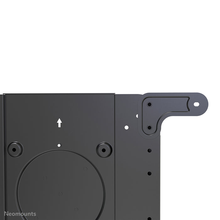 Neomounts NS-M1250 zwart is een verrijdbaar meubel voor flat screens t/m 70 inch (178 cm). Incl. laptop plateau - Zwart