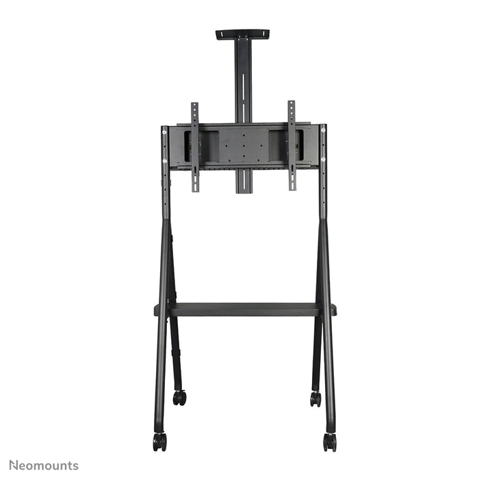 Neomounts NS-M1500black is een verrijdbaar meubel voor flat screens t/m 65 inch (165 cm). Incl. laptop plateau - Zwart