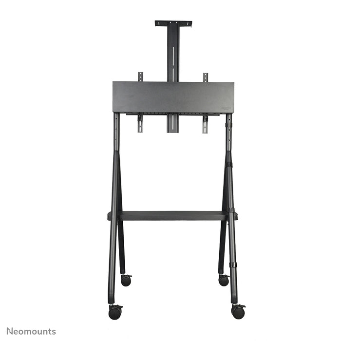 Neomounts NS-M1500black is een verrijdbaar meubel voor flat screens t/m 65 inch (165 cm). Incl. laptop plateau - Zwart