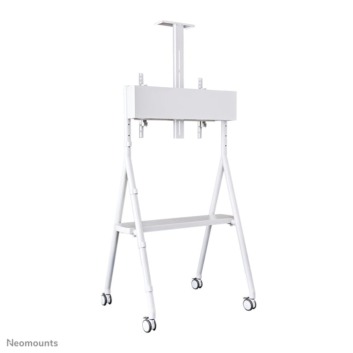 Neomounts NS-M1500 wit is een verrijdbaar meubel voor flat screens t/m 65 inch (165 cm). Incl. laptop plateau - Wit