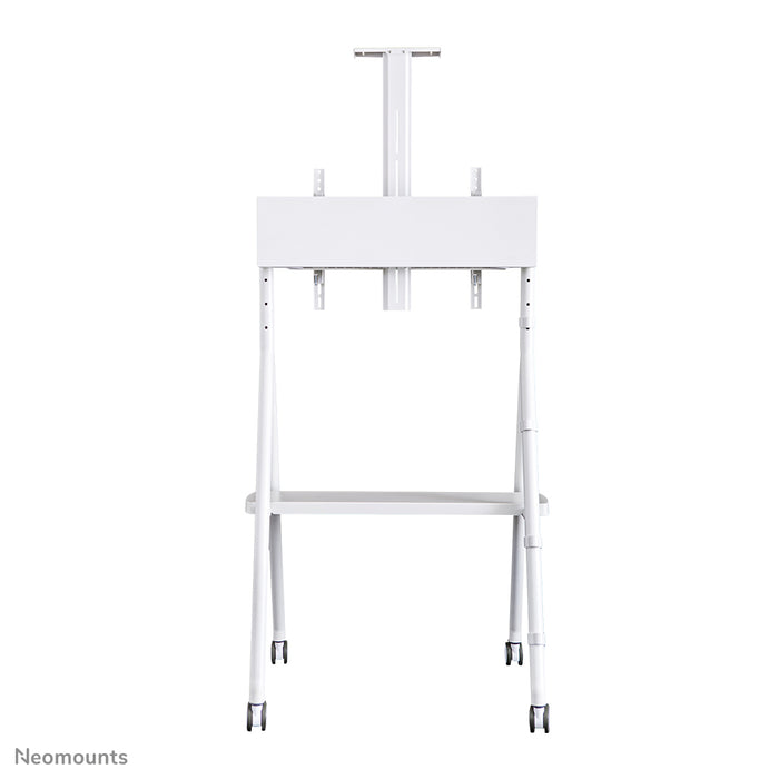 Neomounts NS-M1500 wit is een verrijdbaar meubel voor flat screens t/m 65 inch (165 cm). Incl. laptop plateau - Wit
