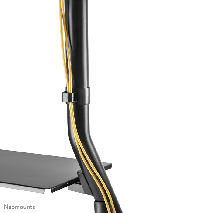 Neomounts NS-M3800 zwart is een verrijdbaar meubel voor flat screens t/m 100 inch (254 cm).