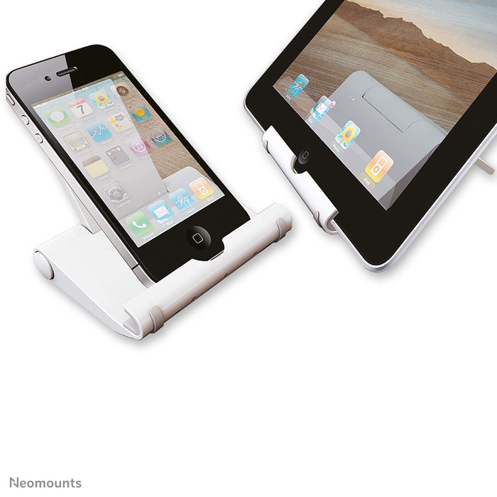 Neomounts NS-MKIT100 is een universele bureausteun voor een tablet of smartphone.