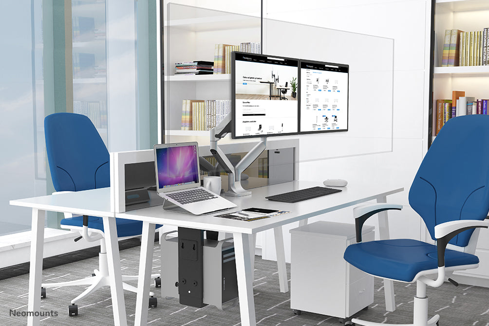 Neomounts NSLS025 is een universele bureausteun voor een notebook of tablet.