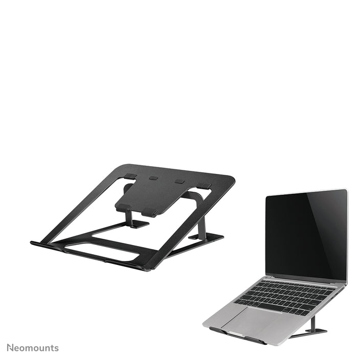Neomounts NSLS085 zwart opvouwbare laptop standaard voor laptops tot 17 inch - Zwart