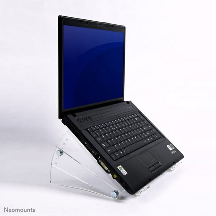 Neomounts NSNOTEBOOK300 is een acryl verhoger voor notebooks.