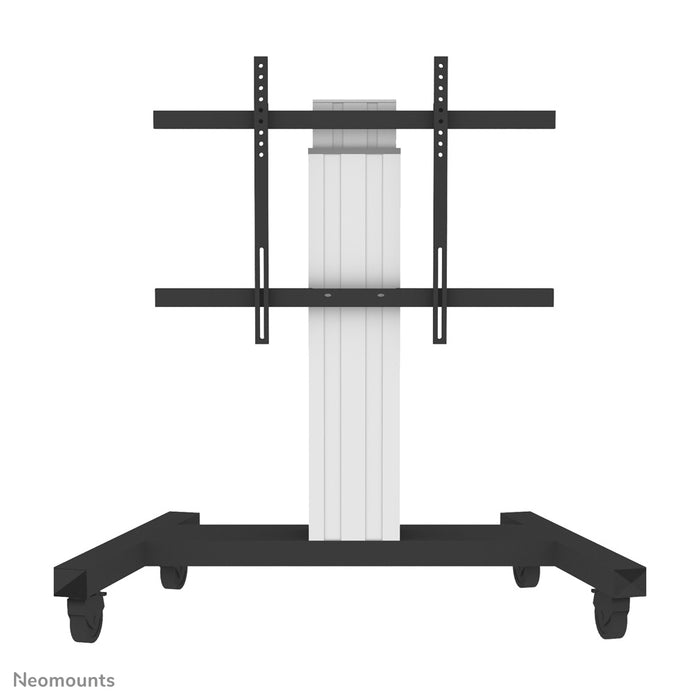 Neomounts PLASMA-M2250 zilver is een elektrisch in hoogte verstelbare trolley voor flat screens t/m 100 inch.