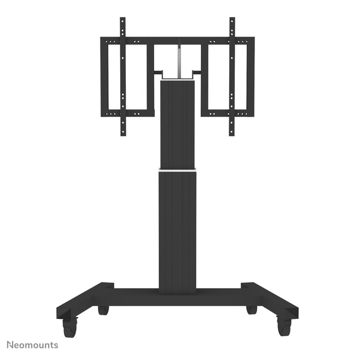 Neomounts PLASMA-M2500T zwart is een elektrisch in hoogte verstelbare trolley met 90 graden kantelfunctie voor flat screens t/m 100 inch.
