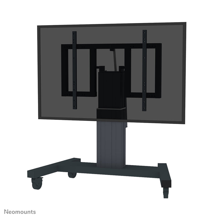 Neomounts PLASMA-M2550T zwart is een elektrisch in hoogte verstelbare en kantelbare trolley voor flat screens t/m 100 inch (254 cm).