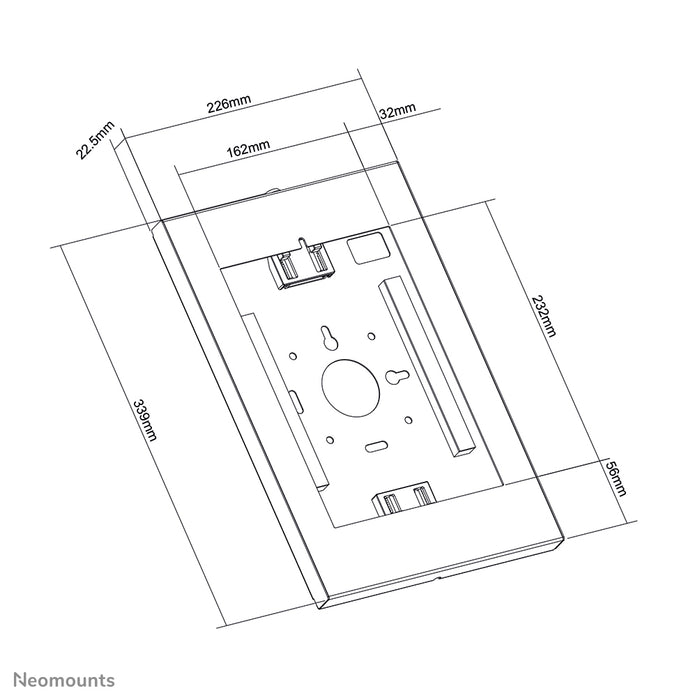 Neomounts WL15-650WH1 wand tablethouder voor 9,7-11 inch tablets - Wit