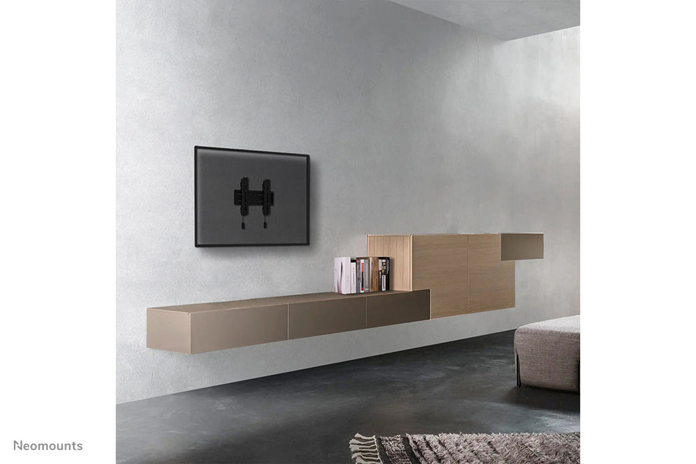 Neomounts WL30S-850BL12 vlakke wandsteun voor 24-55 inch schermen - Zwart