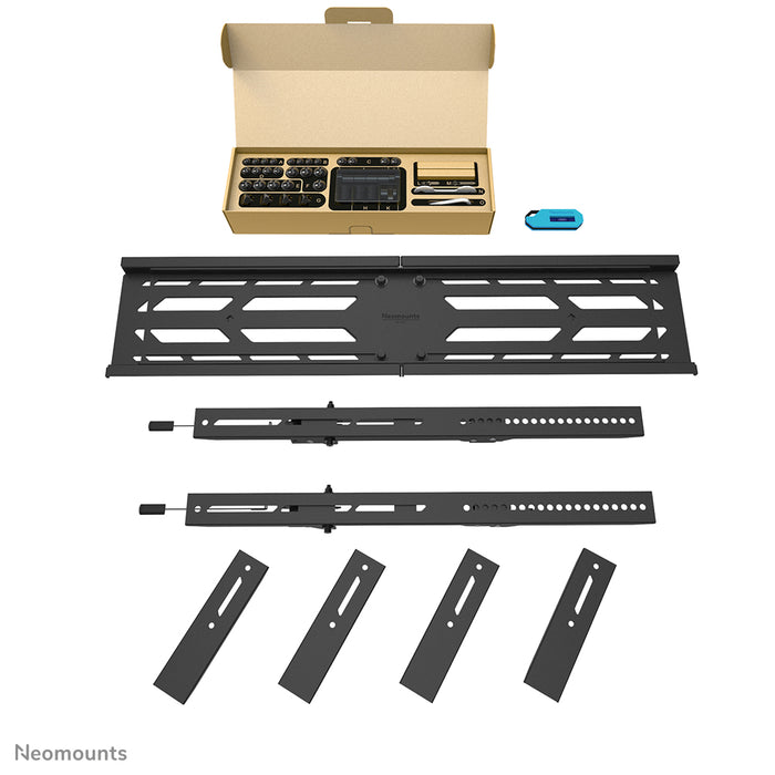 Neomounts WL30S-950BL19 vlakke wandsteun voor 55-110 inch schermen - Zwart