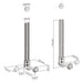 TVB-108 soundbar beugels tekening en maten
