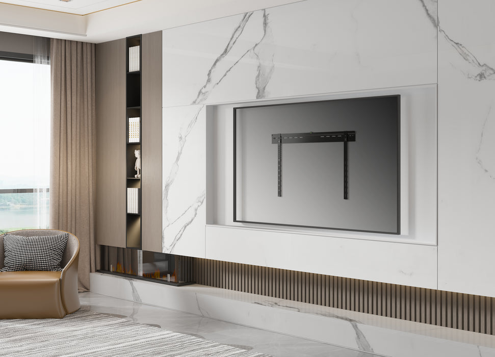 Platte tv wandbeugel voor schermen tot 70 inch