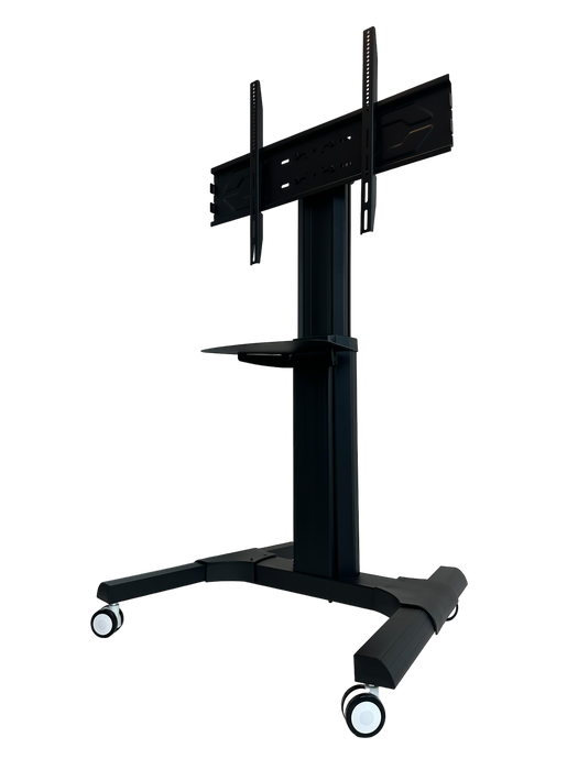 Wolff Mount Verrijdbare TV-standaard tot 70 inch |Universeel |Hoogte verstelbaar |Zwart aluminium |VESA 800x600